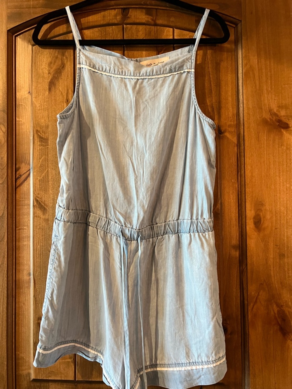 cloth & stone Light Blue Denim romper